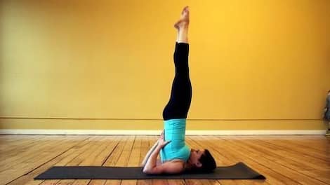 Sarvangasana: Perform this pose to cut down belly fat